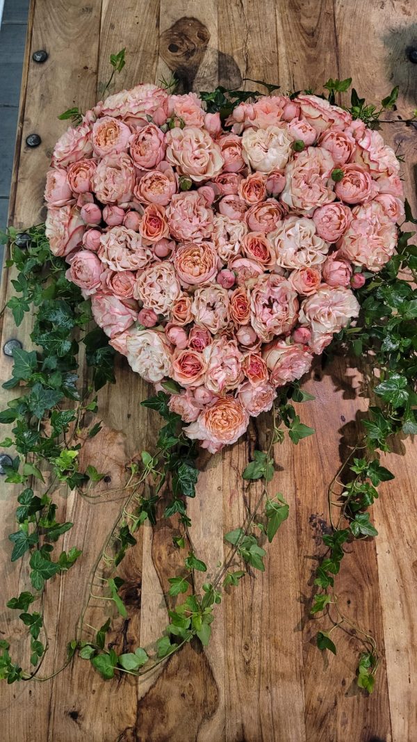 Rosa Hjärta-Stort 55cm